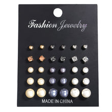 Load image into Gallery viewer, Minimalist Mixed Small Earrings Set Simple Geometric Stud Earrings for Women Girls Tiny Ear Studs Pendientes Kleine Oorbellen