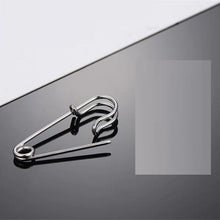 Load image into Gallery viewer, New Fashion 1PC Sliver Black Gold Color Pin Paper Clip Shape Punk Men Earring Funny Earrings For Women Men Party Jewelry