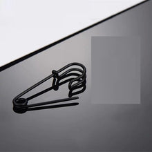 Load image into Gallery viewer, New Fashion 1PC Sliver Black Gold Color Pin Paper Clip Shape Punk Men Earring Funny Earrings For Women Men Party Jewelry
