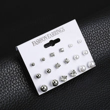 Load image into Gallery viewer, 2019 New Hot Sell Small Stud Earrings Set For Women Girl Punk Stud Earrings Set Personality Party Jewelry Fashion Brincos