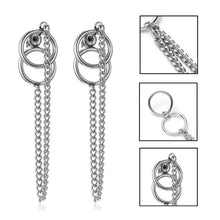 Load image into Gallery viewer, Pendientes Mujer Moda 2018 Korean Fashion Jewelry Geometric Long Tassel Stud Earrings For Women Brincos Kpop Earrings Men