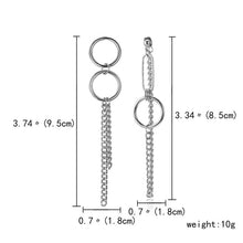 Load image into Gallery viewer, Pendientes Mujer Moda 2018 Korean Fashion Jewelry Geometric Long Tassel Stud Earrings For Women Brincos Kpop Earrings Men